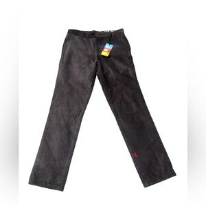 NWT BETABRAND DARK GREY Cordarounds Horizontal Wale Grey Chino Trouser sz 32x32